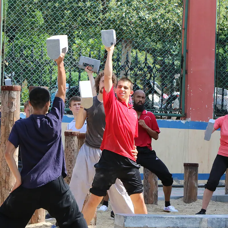 Shaolin kung fu traditional training in China at ISDA
