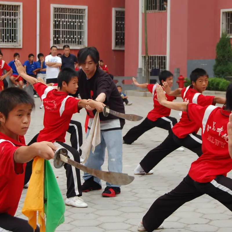 Shi Xiaolong teaching Kung Fu