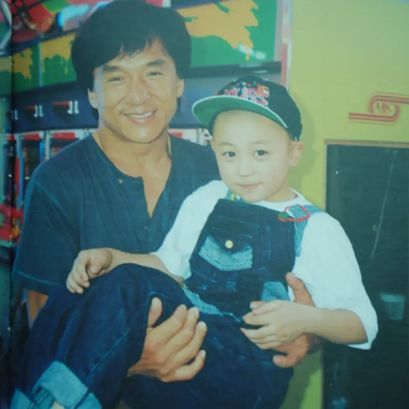 Shi Xiaolong with Jackie Chan