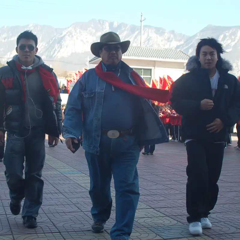 Shi Xiaolong with Sammo Hung