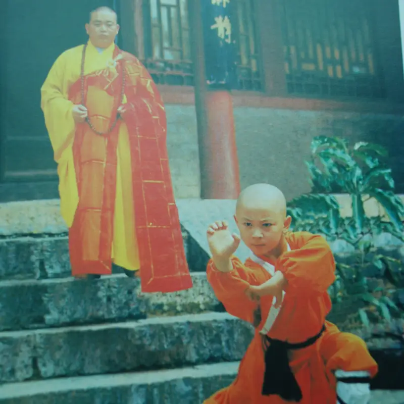 Shi Xiaolong with Shi Yongxin
