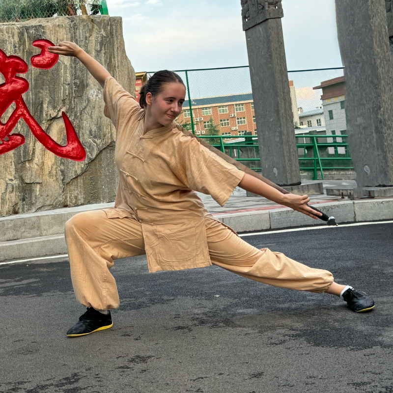 Study Wushu in China Shaolin Wushu Jian Training in China