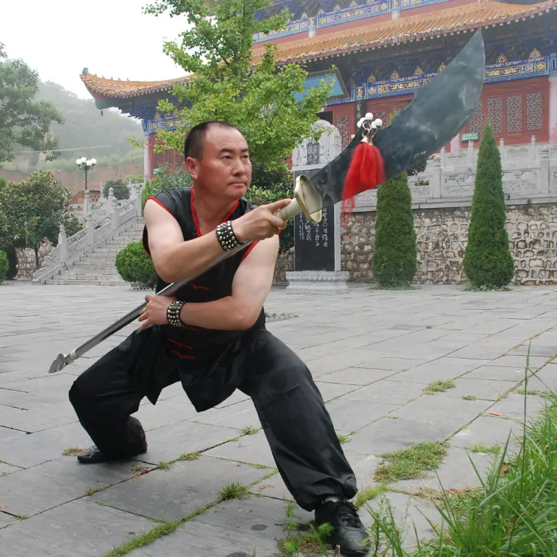 Shaolin Martial Arts Grandmaster Chen Dongshan Training
