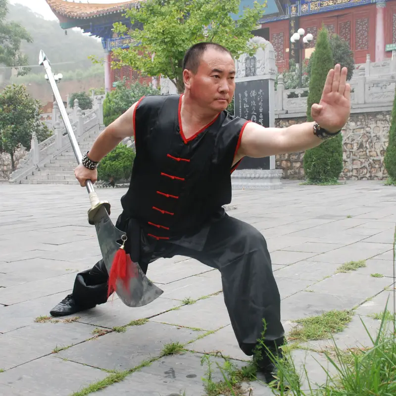 Shaolin Martial Arts Grandmaster Chen Dongshan Training