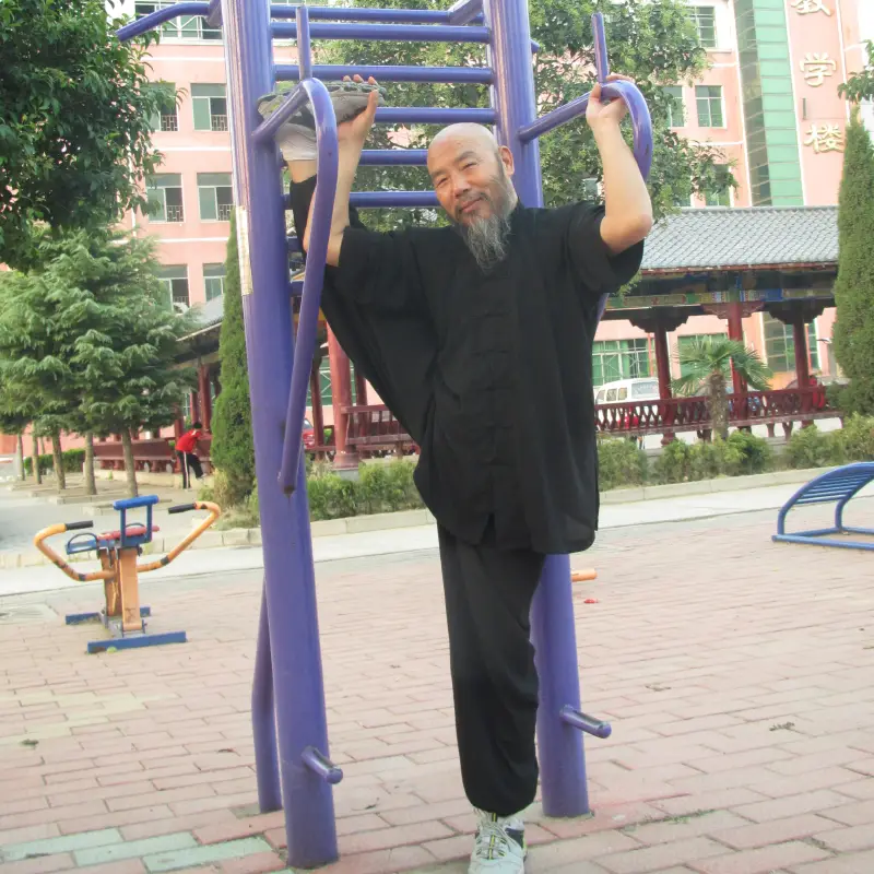 Shaolin Martial Arts Grandmaster Zheng Shuji Training
