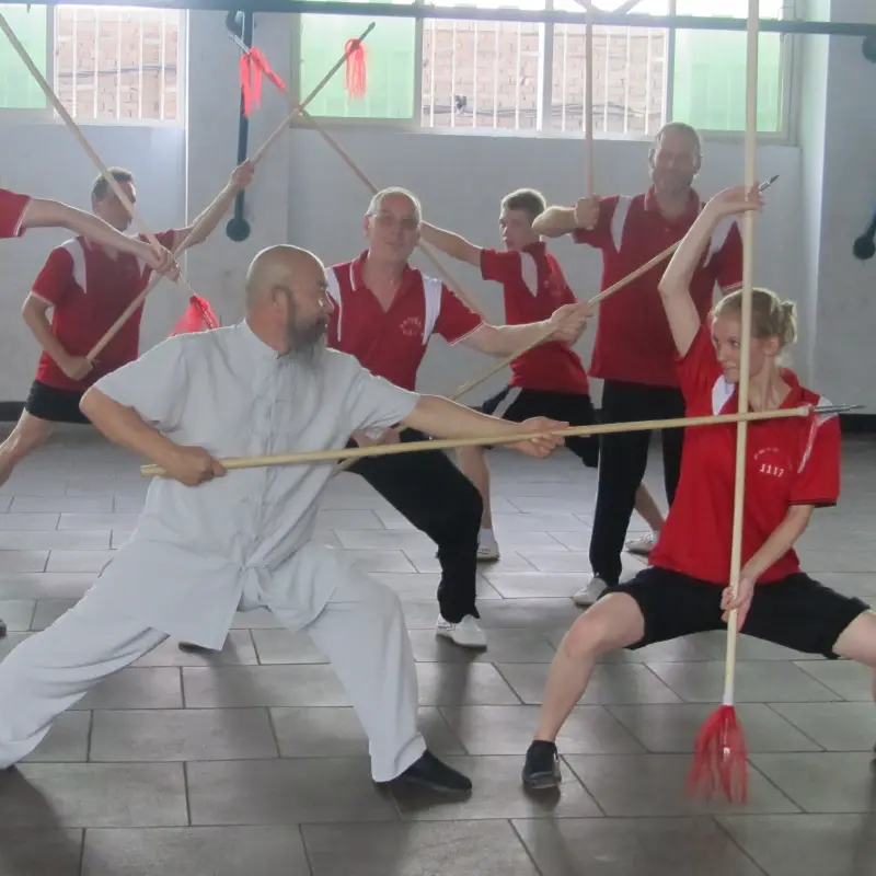 Shaolin Martial Arts Grandmaster Zheng Shuji Training