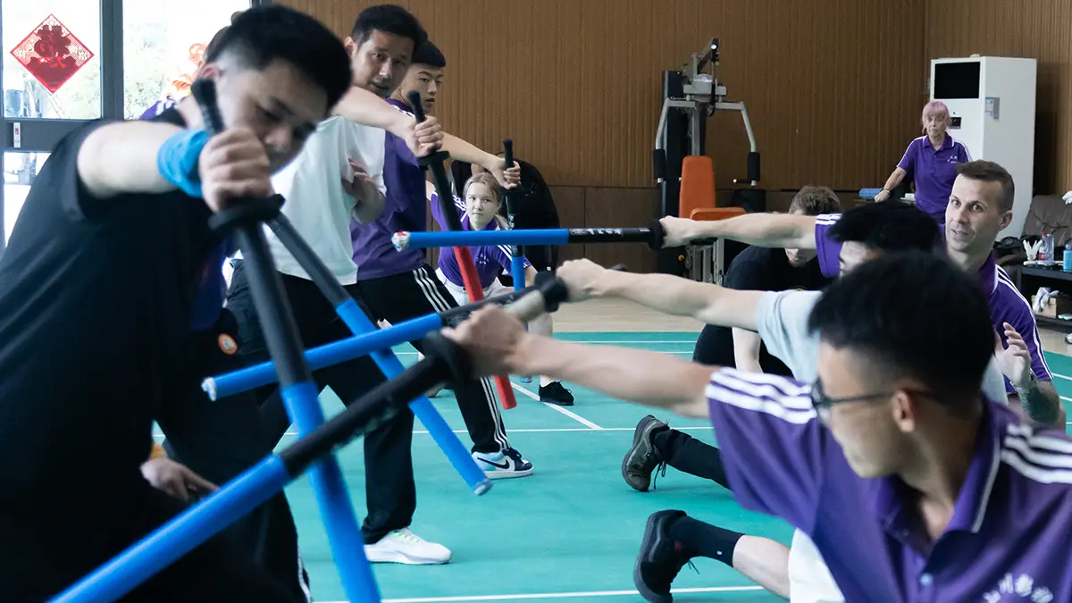 Stunt sword fighting and action choreography training in China Stunt sword fighting and action choreography training in China